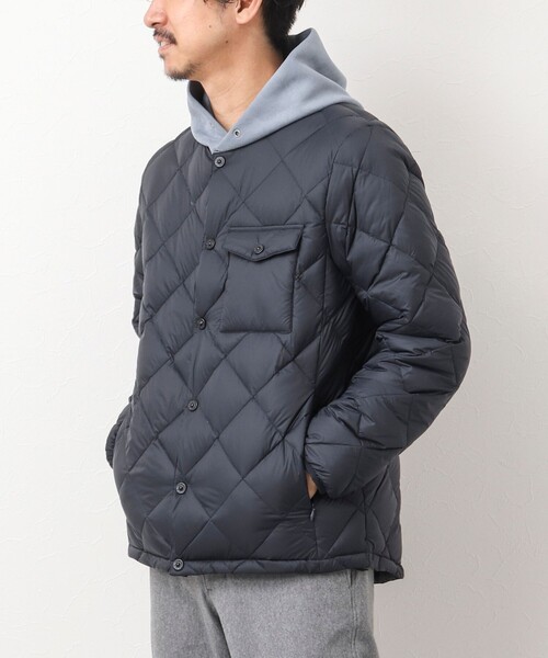 新品未使用　TAION タイオン　ダウンジャケット　size L TAION（タイオン） ダウンジャケット L ブラック メンズ : ZOZOTOWN