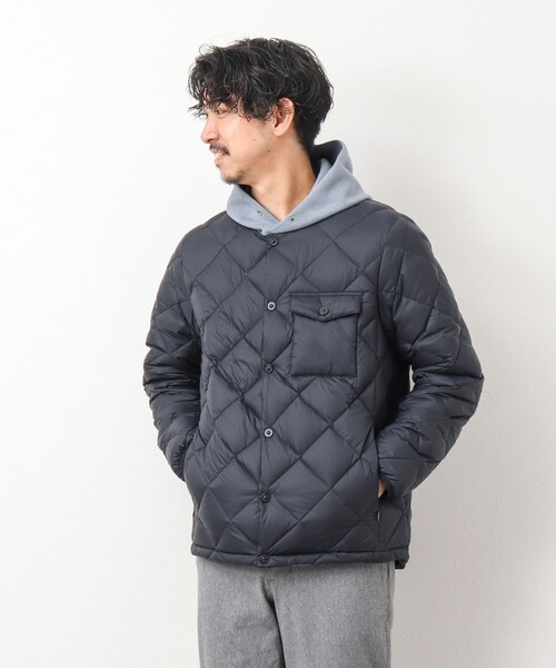 TAION（タイオン） ダウンジャケット L ブラック メンズ : ZOZOTOWN