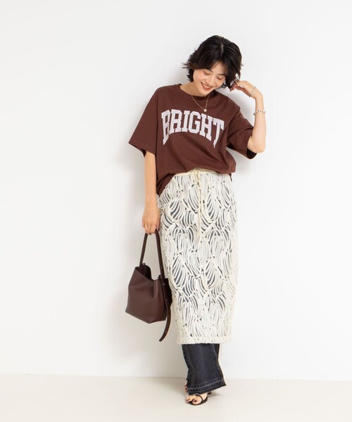 Rie Miller（リエミラー） スカート 「セットアップ対応」チュール刺繍