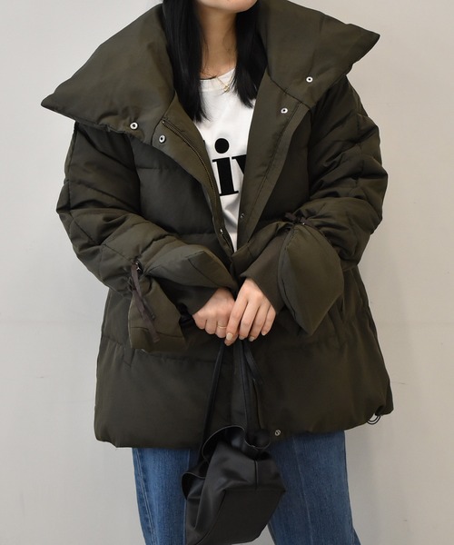 「RANAN」 ダウンジャケット L グレー レディース_画像7