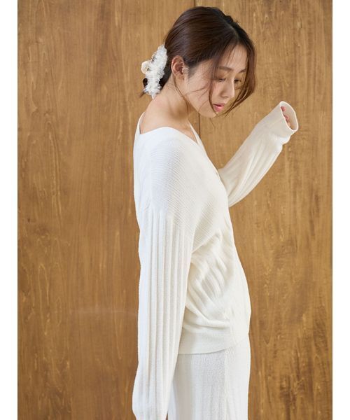 SNIDEL HOME パジャマ ルームウェア 「Creamy」ハートボタン