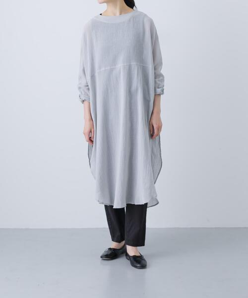 かぐれ チュニック ガーゼロングチュニック : ZOZOTOWN Yahoo!店