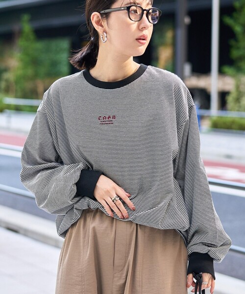 coen（コーエン） tシャツ COEN（コーエン）ロゴ刺繍UNI ロンT