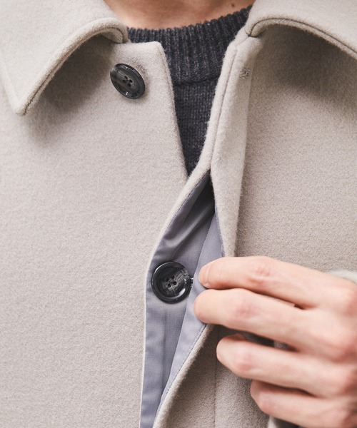 PUBLIC TOKYO（パブリックトウキョウ） ステンカラーコート 3 ブラック