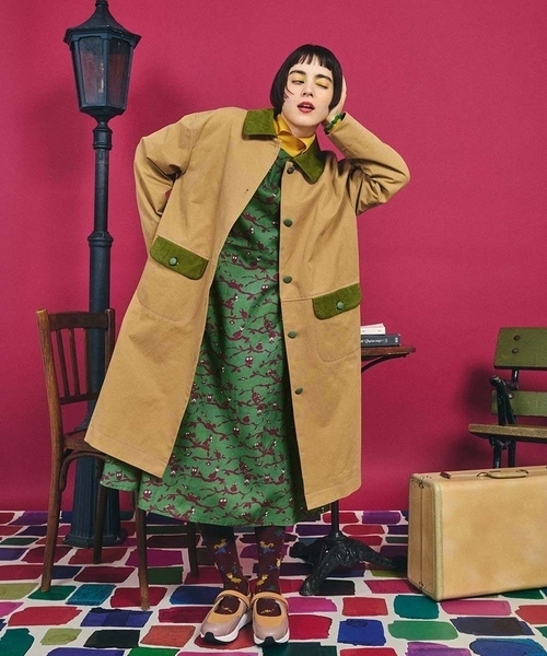 Jocomomola（ホコモモラ） コート アウター コットンツイルステン