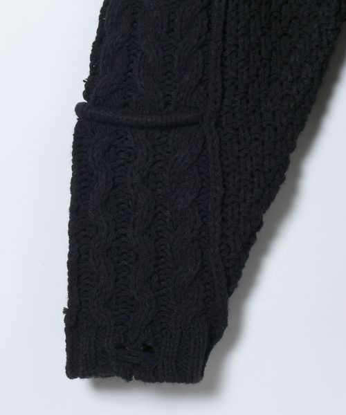 JEANASIS（ジーナシス） ニット セーター リメイクライクケーブルプル