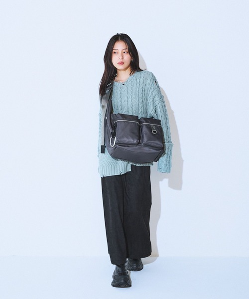 JEANASIS（ジーナシス） ニット セーター リメイクライクケーブルプル