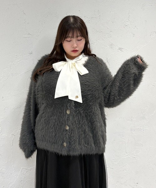 Louiosy（ルオシー） ブラウス シャツ 「大きいサイズ」チャーム付き