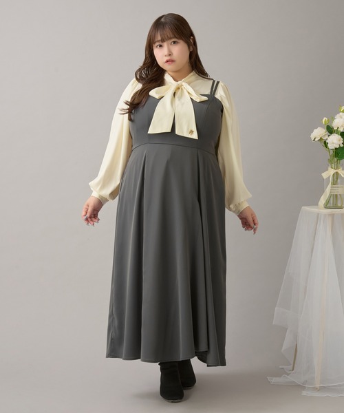 Louiosy（ルオシー） ブラウス シャツ 「大きいサイズ」チャーム付き