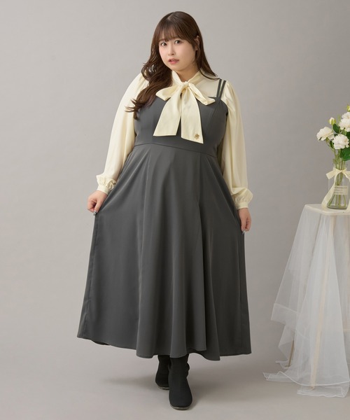 Louiosy（ルオシー） ブラウス シャツ 「大きいサイズ」チャーム付き
