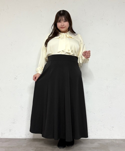 Louiosy（ルオシー） ブラウス シャツ 「大きいサイズ」チャーム付き 