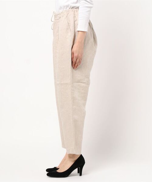 「TSUHARU by Samansa Mos2」 イージーパンツ フリ- ブラック レディース_画像3