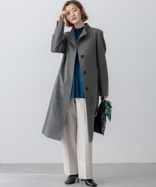 DAMA collection ロングコート　グレー　カシミヤ 楽天市場】【5％クーポン】カシミヤコート レディース 100％ ロング
