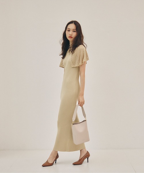 「RANDEBOO」 ノースリーブワンピース FREE ベージュ レディース_画像5