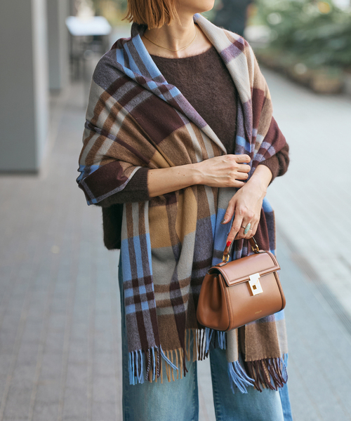 美品Joshua Ellis ジョシュアエリス エスコリアル マフラー ストール Spick＆Span（スピック アンド スパン） ストール マフラー Joshua