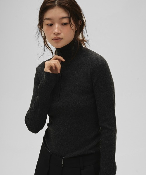 TODAYFUL ニット セーター Halfzip Rib Knit レディース : ZOZOTOWN