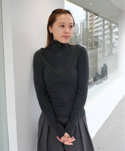 ニット/セーター Halfzip Rib Knit TODAYFUL ニット セーター Halfzip Rib Knit レディース : ZOZOTOWN