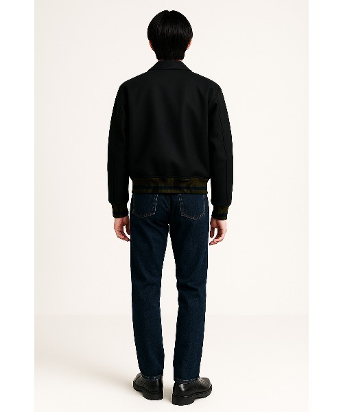 スタジャン 「FACTOTUM」 SUPER110`s Melton Stadium blouson メンズ レディースの画像