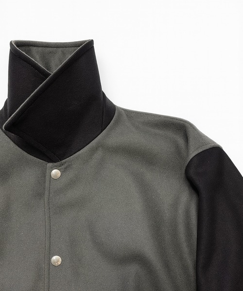 スタジャン 「FACTOTUM」 SUPER110`s Melton Stadium blouson メンズ レディースの画像