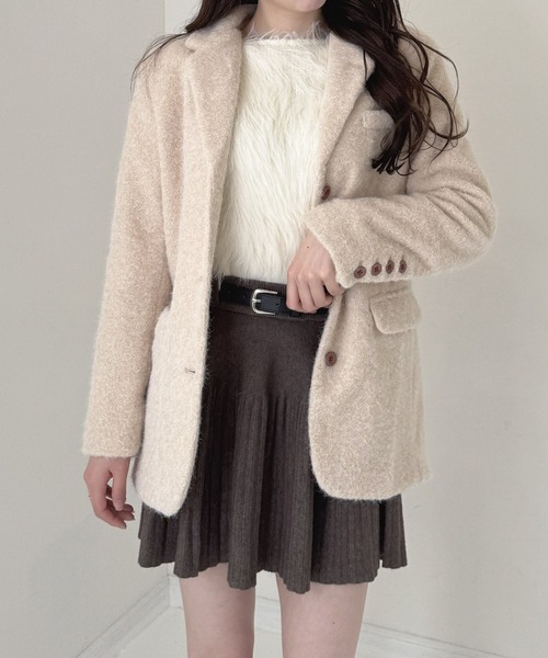 frunco ジャケット テーラードジャケット モヘアテーラードジャケット 