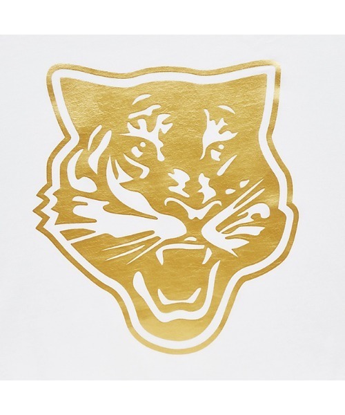 「Onitsuka Tiger」 半袖Tシャツ M ホワイト×シルバー レディース_画像7