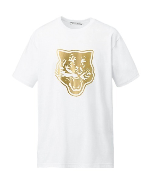 「Onitsuka Tiger」 半袖Tシャツ M ホワイト×シルバー レディース_画像9