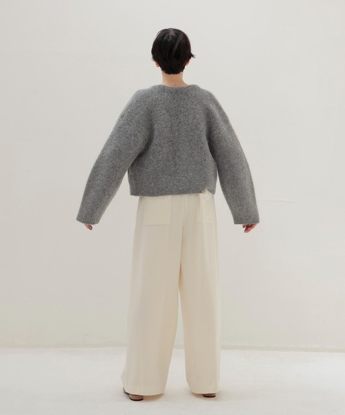 DRESSLAVE（ドレスレイブ） カーディガン alpaca shaggy short zip