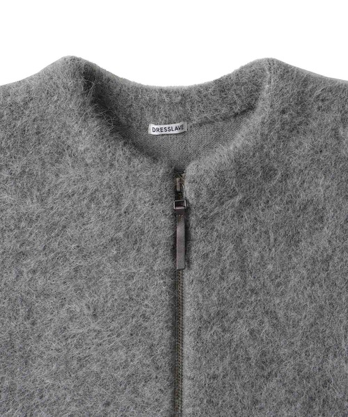 DRESSLAVE（ドレスレイブ） カーディガン alpaca shaggy short zip