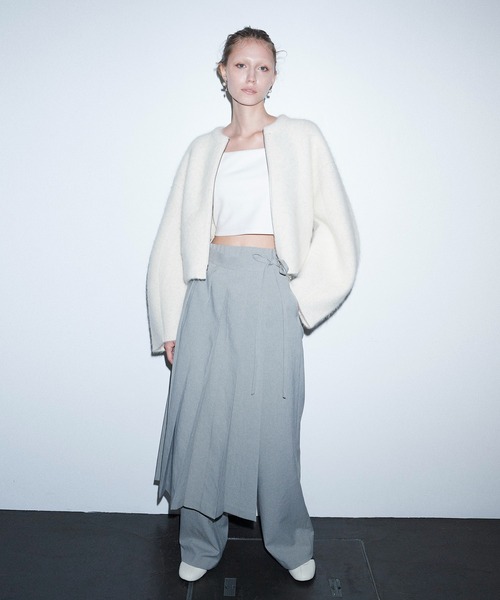 DRESSLAVE（ドレスレイブ） カーディガン alpaca shaggy short zip