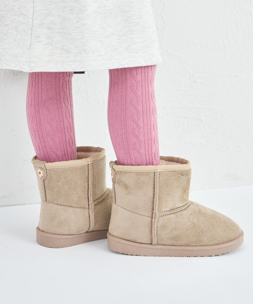 pairmanon（ペアマノン） ブーツ 「撥水」ワンポイント刺繍 フェイク