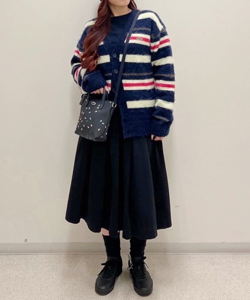 LACOSTE（ラコステ） カーディガン アルパカブレンドボーダーウール