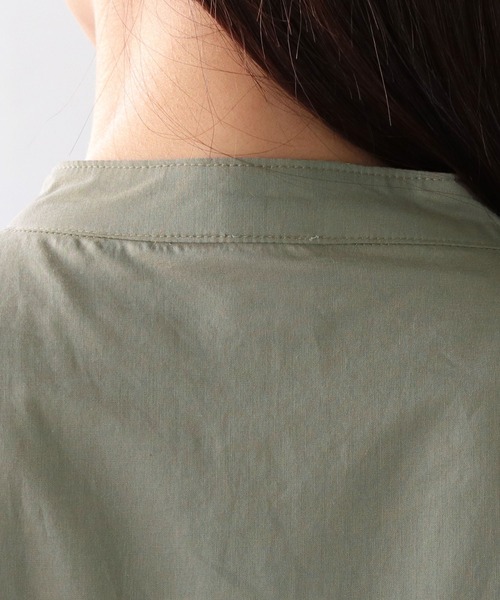 「HER CLOSET」 「SHE MO SHELLY」半袖ブラウス M モカ レディース_画像8