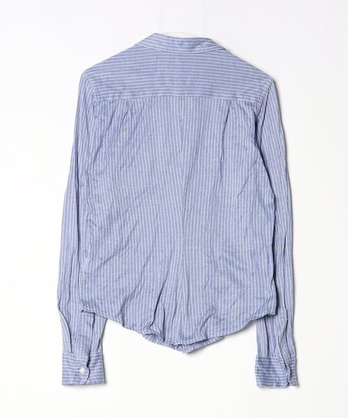 「THOMAS MASON」 ストライプ柄長袖シャツ「Frank＆Eileenコラボ」 X-SMALL ブルー メンズ_画像2