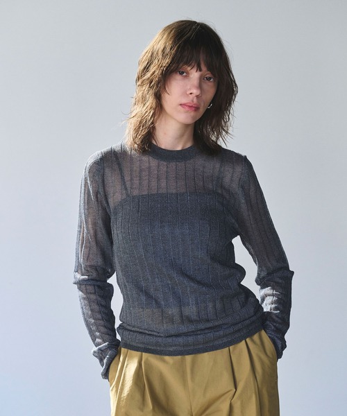 3756 N.O.R.C 長袖ニット N.O.R.C 長袖ニット フリー グレー レディース : ZOZOTOWN Yahoo!店