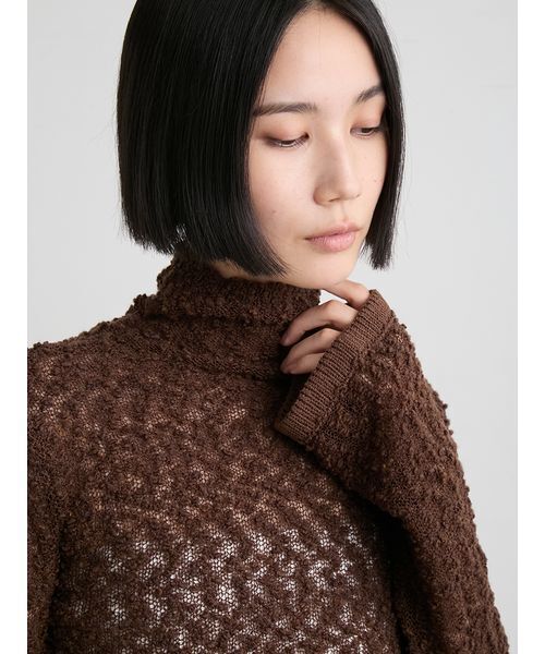 MIESROHE（ミースロエ） ニット セーター ループヤーンタートルニット