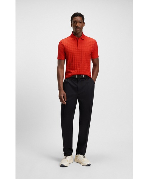 BOSS（HUGO BOSS） ポロシャツ Porsche x BOSS ハウンドトゥースジャ