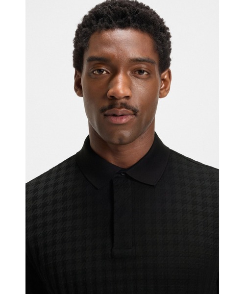 BOSS（HUGO BOSS） ポロシャツ Porsche x BOSS ハウンドトゥースジャ