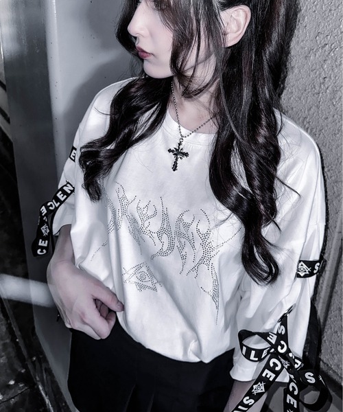 「JOHN'S CLOSET」 半袖Tシャツ LARGE サックスブルー メンズ_画像7