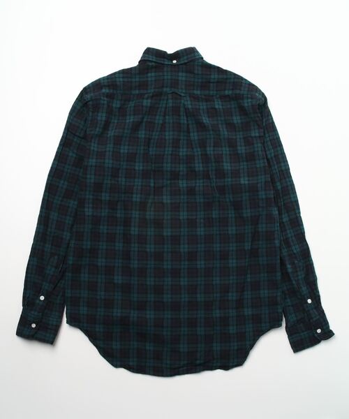 「GITMAN VINTAGE」 長袖シャツ MEDIUM ダークグリーン メンズ_画像2