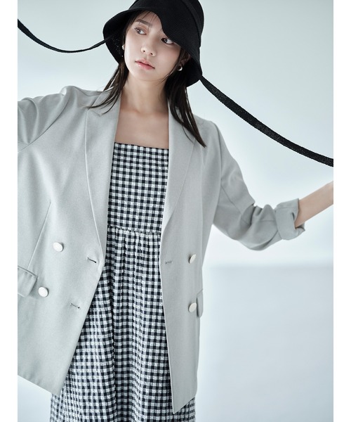 「N.（N. Natural Beauty Basic）」 テーラードジャケット MEDIUM ネイビー レディース_画像2