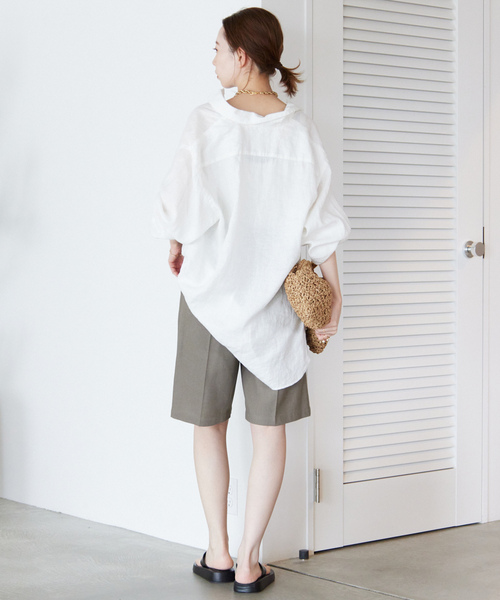 「SLOBE IENA」 長袖シャツ FREE パープル レディース_画像3