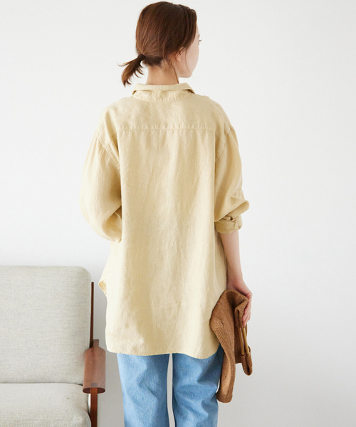 「SLOBE IENA」 長袖シャツ FREE パープル レディース_画像4