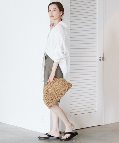 「SLOBE IENA」 長袖シャツ FREE パープル レディース_画像5