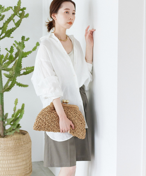 「SLOBE IENA」 長袖シャツ FREE パープル レディース_画像6