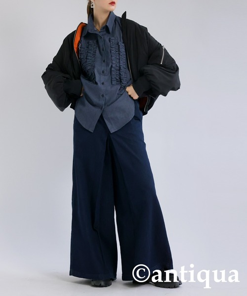 「antiqua」 デニムパンツ M ブルー系その他 レディース_画像9