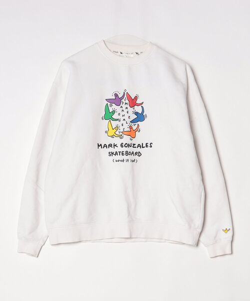 Mark Gonzales（マークゴンザレス） スウェットカットソー M ホワイト