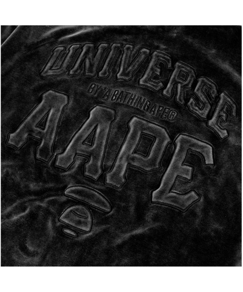 「AAPE BY A BATHING APE」 ジップアップパーカー LARGE ネイビー メンズ_画像6