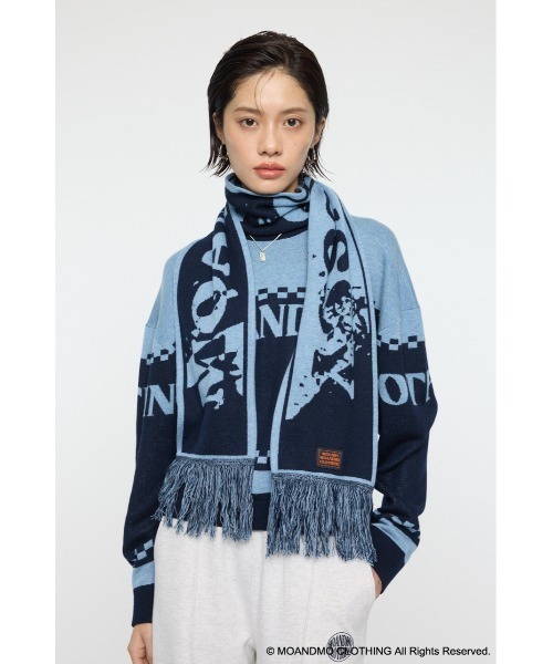MOANDMO JACQUARD マフラー　moussy マフラー　タグ付き MOUSSY（マウジー） ストール マフラー MOANDMO JACQUARD マフラー