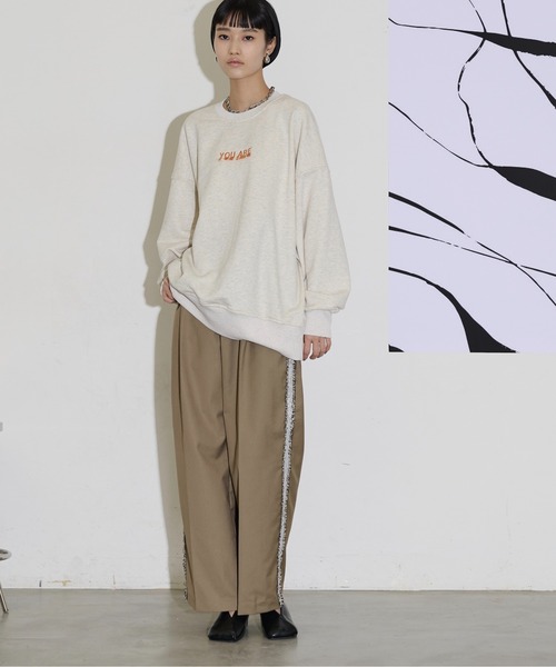 「THE YOn」 スラックス S グレー レディース_画像3