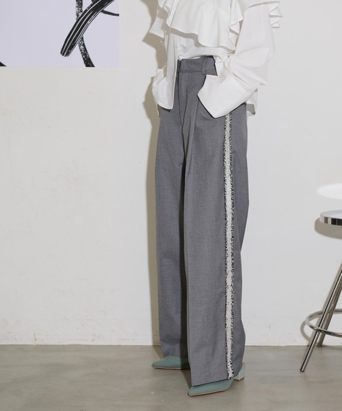 「THE YOn」 スラックス S グレー レディース_画像4